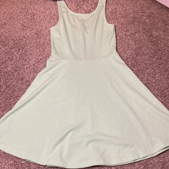 H&M Mint Green Tank Top Drop Waist mini Dress - Picture 2 of 5